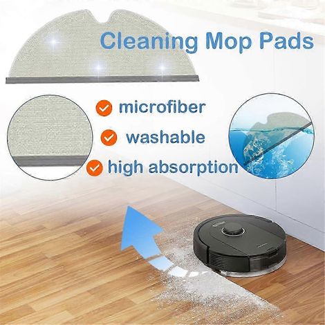 Para aspiradoras Q8 Max/ Q5 Pro/ Q8 Max +/Q5 Pro+, cepillo lateral principal, filtro HEPA, paño de mopa, accesorios, edición 0718 (1/4)