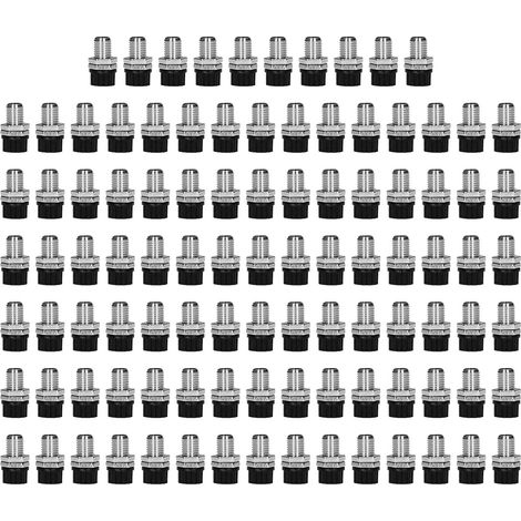 100Pcs Prises Banane 4mm Douilles Bornier Connecteur Fil Terminal pour Équipement Électronique Industriel Noir (1/5)