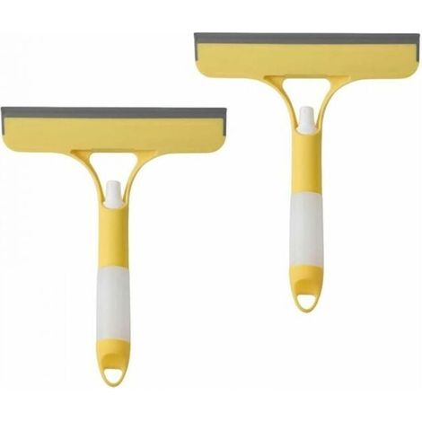 2-Pack Shower Squeegee, Car Glass Cleaner, Shower Glass Cleaning Tool, Glass Squeegee with Cleaning Spray YMYNY (1/4)