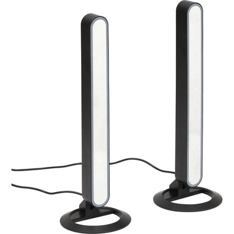 Lote de 2 barras luminosas Maera H.30 cm, color negro - Atmosphera créateur d'intérieur (1/5)