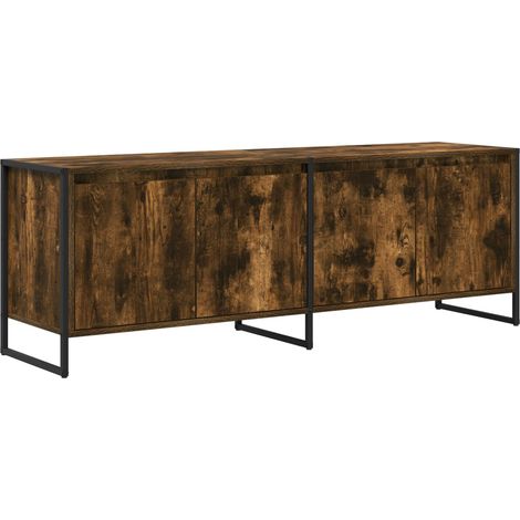 Maison Exclusive - Mobile TV Quercia Fumosa 140 x 36 x 49.5 cm Legno multistrato