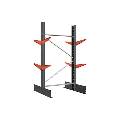 kaiserkraft  Scaffale a sbalzo leggero  bifacciale  alt x (1/4)