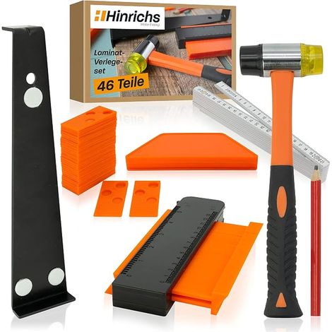 Laminate Laying Kit - Complete 46-Piece Kit - Floor Laying Tools - Laminate Laying Tools Vinyl - Flooring Accessories - Laminate Laying (1/3)
