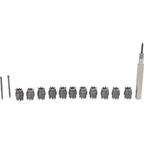 Ensemble de 13 pièces pour découpe de soudures par points, outil à double face pour perceuse électrique, kit de suppression de soudures (1/5)
