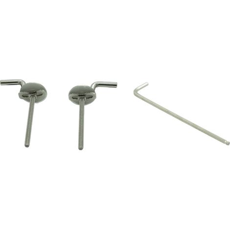 ROCA AI0020500R DEBBA Kit Bisagras Para Tapa Asiento Caída Normal - ref: AI0020500R (1/2)