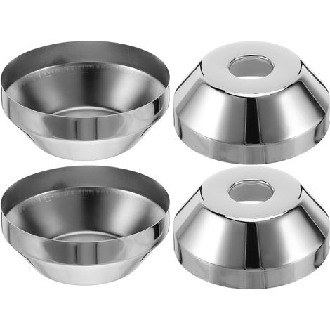 4 Pièces Cache-trou de Robinet en Acier Inoxydable (1/5)