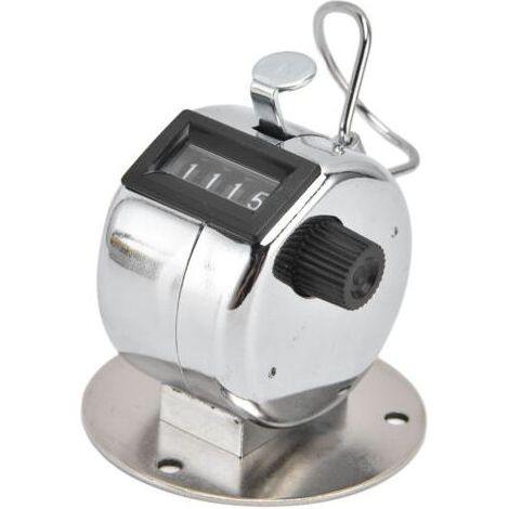 Compteur de comptage manuel à 4 chiffres, en acier inoxydable ABS, en verre, pour les écoles, les Casinos, 4 pièces (1/5)