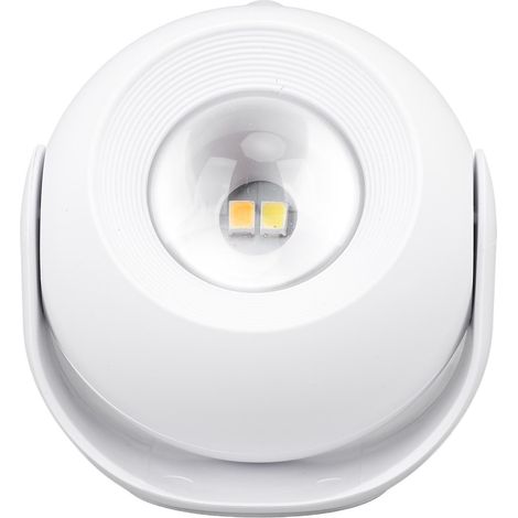 Veilleuse sans fil à détecteur de mouvement, rechargeable par USB, 3 modes d'éclairage, rotative, pour chambre, salle de bain, cuisine, couloir, escalier, blanche (1/5)