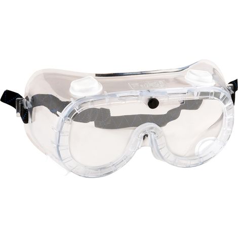 Gafas-máscara de ventilación indirecta incoloras