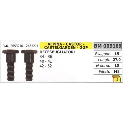 Vite frizione ALPINA decespugliatore 34 36 40 41 42 52 009169