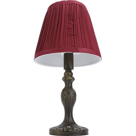 Lampe de bureau en tissu sans fil tactile variable rechargeable décorative vintage éclairage nocturne chambre salon salle à manger (1/5)