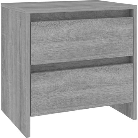 vidaXL Comodino Grigio Sonoma 45x34,5x44,5 cm in Truciolato