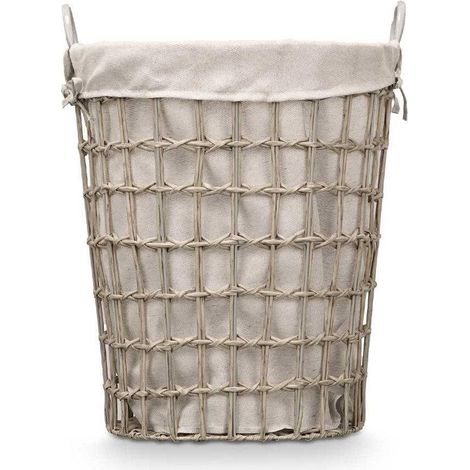 Kipit Cesto para ropa gris marrón 58 x 49 x 35 cm