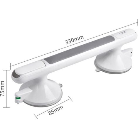 Enowelir Main Courante De Sécurité Pour Toilettes Fixation Par Ventouse Sans Perforation (1/4)