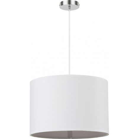 Chanza Pendelleuchte 1xe27 Chrom/weiß Regx30x30 cm