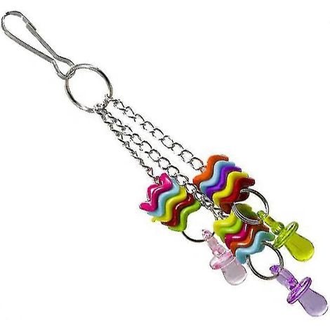 Jouet à mâcher pour perroquet, balançoire pour perruche, jouet à mâcher suspendu, jouets à mâcher pour cage de petit perroquet, ara