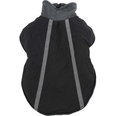 Imperméable d'hiver pour chien - Veste de pluie chaude et imperméable pour animaux de compagnie avec bandes réfléchissantes, taille ajustable pour chiens de grande et petite taille (1/5)
