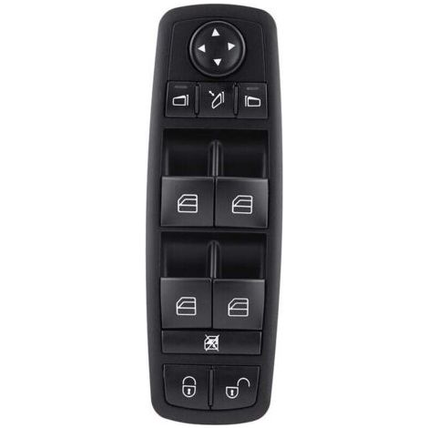 XVX – Commutateur de fenêtre principal d'alimentation pour Mercedes-Benz W169 classe A W245 classe B – Boîtier en plastique robuste – Installation facile - 1698206710 (1/3)