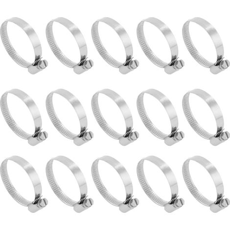 Gamme diamètre 27 mm à 51 304 Edelstahl Deutscher Typ Schlauchschelle 15st