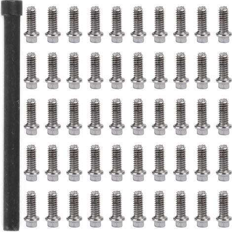 50 M2-Edelstahlschrauben für 1/10 RC-Car-Felgen, ideal für Crawler – 50er-Packung