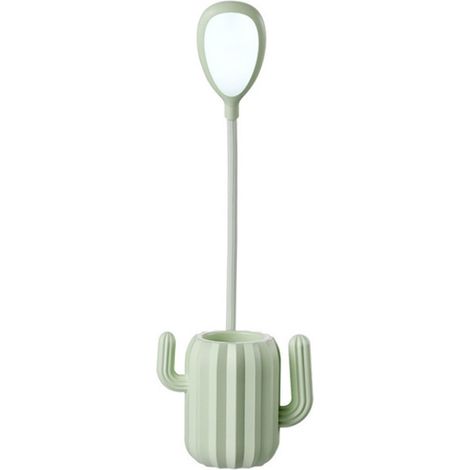 Veilleuse LED, porte-stylo décoratif de bureau, porte-stylo cactus (1/5)