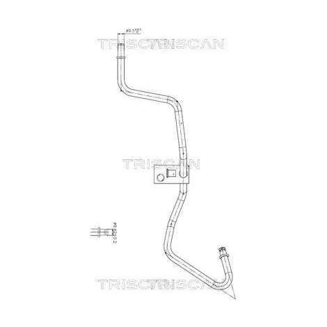 Tuyau hydraulique, direction TRISCAN 8516 16040 FORD 1C15-3A713-CG 4042029