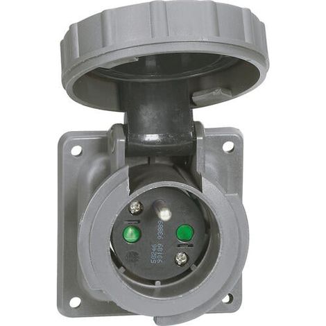 Prise de courant fixe 2P+T à brochage domestique Hypra IP66/67-55 - 250V - plastique - LEGRAND
