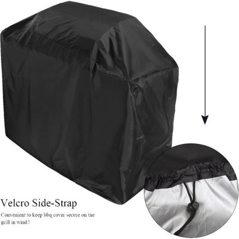 Housse de barbecue - Étanche pour Weber et autres Oxford 210D robuste et anti UV - Extérieur - 80 x 66 x 100 cm (1/4)