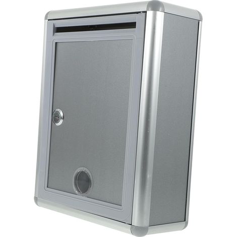 Coffre fort verrouillable en alliage d aluminium argenté (1/5)