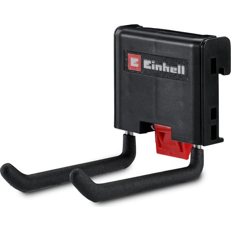 Einhell Crochet double E-Case (support pour outils et appareils, pour E-Case avec rail latéral, charge max. 5 kg, fixation à clips)