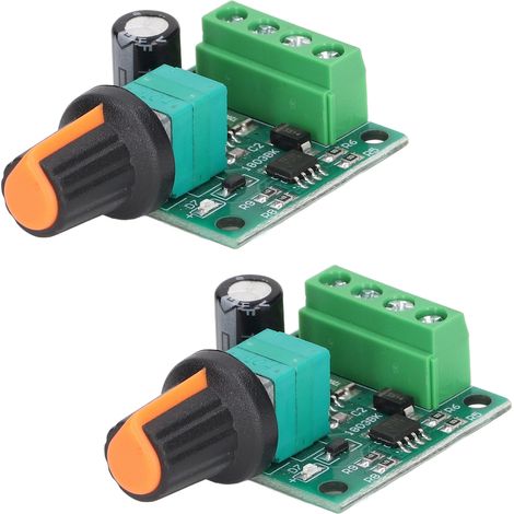 2 Sätze Motordrehzahlregler PWM-Steuerschalter Regler DC 1,8V–12V für Lüfterpumpe (1/5)