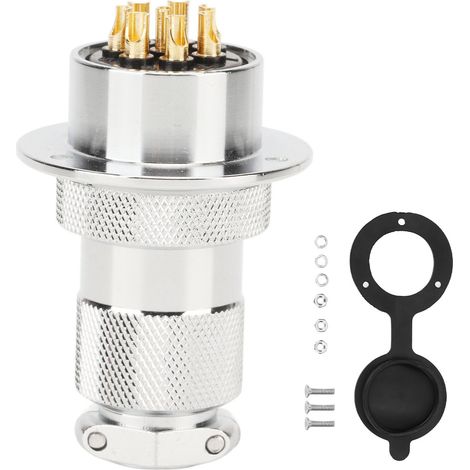 Fiche de prise Aviation Compacte 8 Broches AC DC 250V Résistance à l'Insertion/Retrait Performances Stables (1/5)