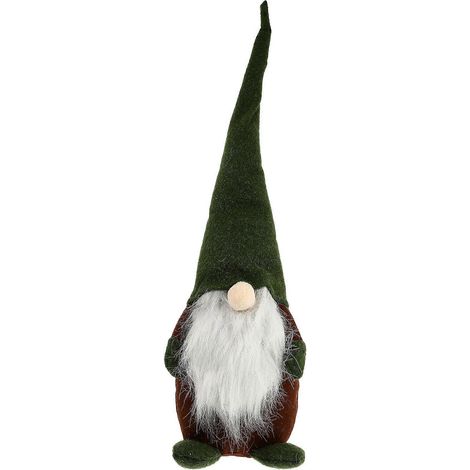 1 poupée gnome de Noël, décoration de bureau ou de maison, poupée souple et créative-24X12.5cm-Green
