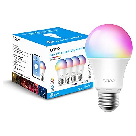TP-Link L530E, Lampadina WiFi Intelligente LED Smart Multicolore, E27 Lampadina Compatibile con Alexa e Google Home, 806 lumen, 9W, Senza hub richiesto, Controllo Remoto tramite APP Tapo, 4pz (1/4)