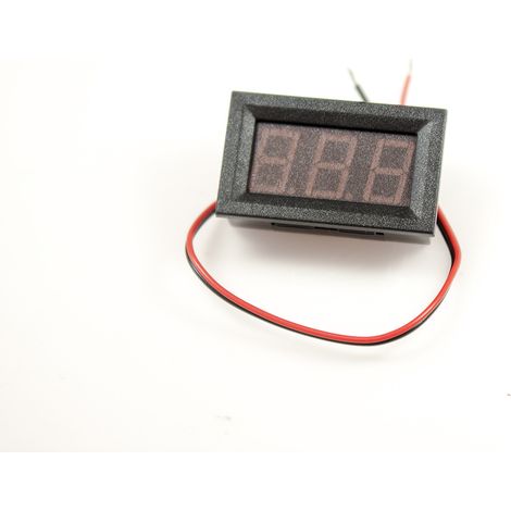 Voltmetro a LED da pannello 6V-30V CC blu