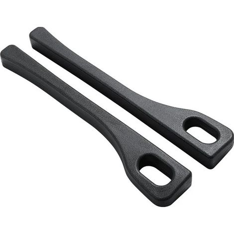 (Lot de 2 noirs) Bande de remplissage universelle en PU anti-fuite pour sièges auto, avec trou, pour combler l'espace entre les sièges et empêcher les sièges de glisser. Accessoires auto décoratifs. (1/5)