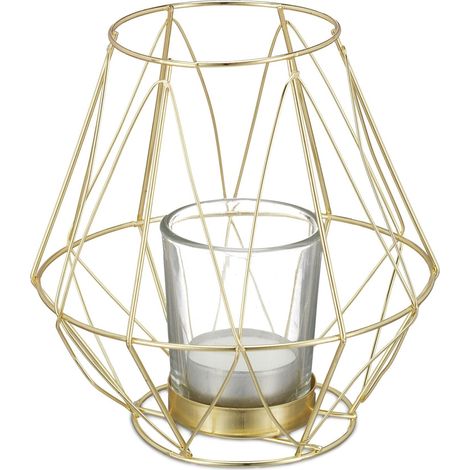 Portavelas geometrico