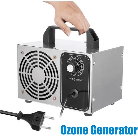 Générateur d'Ozone Domestique 32000 mg/h, Machine à Ozone pour Purification de l'Air et Élimination des Odeurs Dispositif d'Ozone Portable O3 pour Bureau, Salle de Bain, Maison, Voiture (1/3)