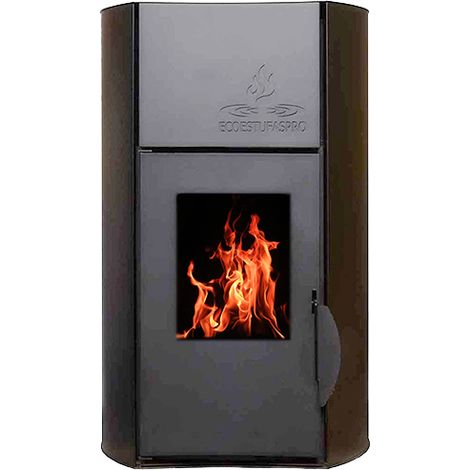 Hidroestufa de pellets Hydra 18 Negro, 18kW, hasta 150m3 (1/5)