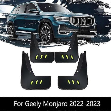 4 Stück Schmutzfänger für Geely Monjaro Xingyue L KX11 2022 2023, vorne und hinten, Kotflügel, Autozubehör, Spritzschutz – mit Logo