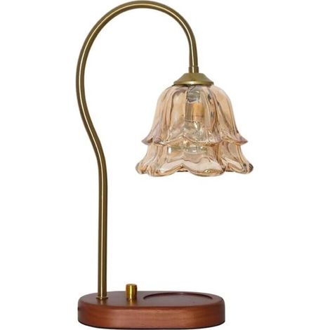 Chambres Lampe de table d'ambiance vintage Muguet for chambre à coucher Élégantes,Lampe d'aromathérapie pour faire fondre la cire (1/3)