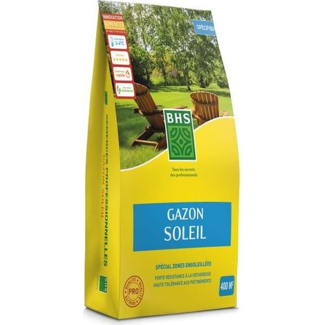 Rasen-Samen - BHS - Sonnenrasen 10kg Widerstandsfähig gegen das Mittelmeerklima und Trockenheit