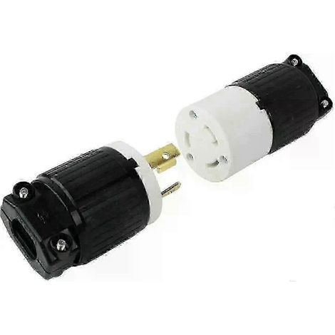 Fiche et prise industrielles, verrouillage par rotation à 3 fils, 250 V 30 A, accessoires de connexion d'équipement (1/5)