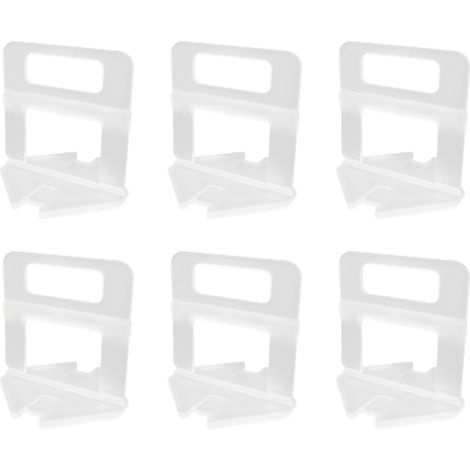 Système de nivellement de carrelage 100 pièces, cales d'espacement PVC, niveau de sol, accessoires de pose carreaux, kit réutilisable pour chantier (1/5)