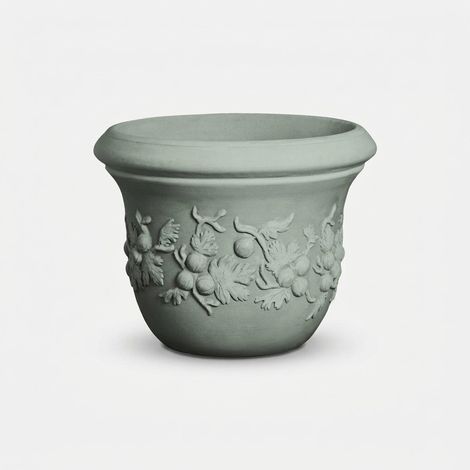 Vaso da esterno in polietilene per giardino Uva Spina - Grigio (1/2)