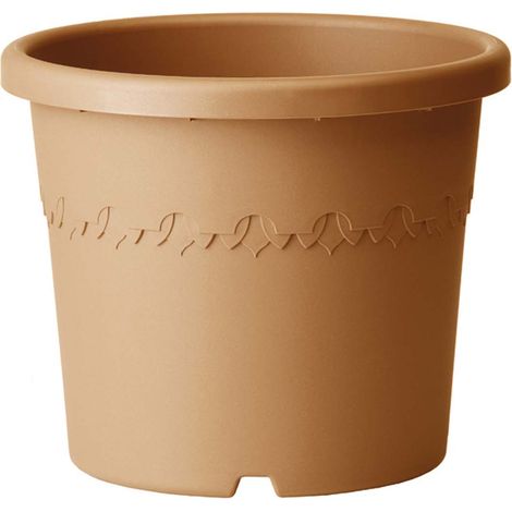 VASO ALGARVE CILINDRO 35CM TERRA ELHO