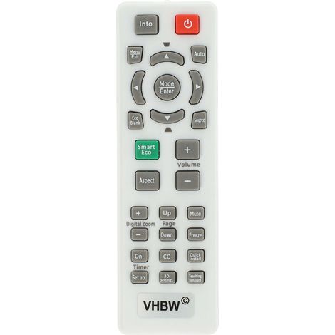 vhbw Replacement Remote Control compatible with BenQ MP624, MP727, MP625P, MP730, MP626, MP670, MP622C, MP722, MP623, MP723 Projector