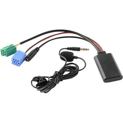 Voiture Bluetooth 5.0 Aux Câble Microphone Mains Libres Mobile TéLéPhone Adaptateur D\'Appel Gratuit pour Renault 2005-2011 (1/4)