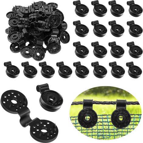 Filet Clips de Filet 120 Pièces Clips pour Toile D'ombrage, Fixation pour Toile d'Ombrage, Brise Vue Résistance Intempéries, pour Filet D'ombrage, Tissu Coupe Vent. (1/5)