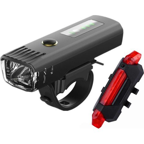 Wiederaufladbare Fahrradlampe mit 1500-mAh-Akku und 4 Modi für Rennradfahren